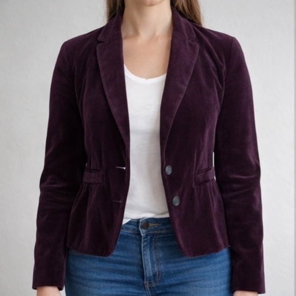 J. Crew Deep Purple Women's Blazer - Picture 1 of 5
